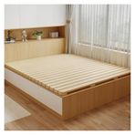 RDWQDGJG Latalı somya, taşınabilir katlanır yatak, 120 cm x 200 cm, tek/küçük çift kişilik yataklar için ahşap ranza | sağlam rulo bıçak tasarımlı alt yatak desteği | ilave konfor ve tutuş