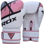 RDX Bayan Sığır Derisi Quadro-Dome Boks Eldiveni F7, Pembe, 8 oz