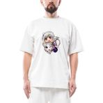 Re Zero Emilia And Pack Oversize Beyaz Tişört - XL