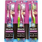 Reach Essentials Yumuşak Diş Fırçası, Çeşitli Renklerde, 2 Adet (3'lü Paket) Toplam 6 Diş Fırçası