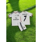 Real Madrid 2014 Ronaldo Lisbon Beyaz Çocuk Forması Şampiyonlar Ligi Finali - 5 - 6 Yaş