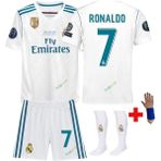 Real Madrid 2018 Ronaldo Çocuk Forması Şort Çorap Bileklik Hediyeli - 11 - 12 Yaş - Beyaz
