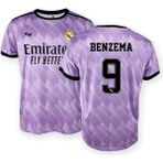 Real Madrid Ikinci Takım Oyuncu Forması - Benzema 9 - Yetişkinler - Resmi Club - Pembe