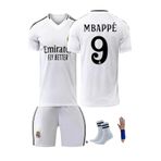 Real.Madrid. Mbappe 24/25 Sezon Beyaz Çocuk Forma Takımı 4'lü Set Çorap+Bileklik Hediyeli rtırutruıq780