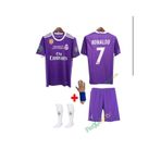 REAL.MADRİD. RONALDO 2017/18 SEZON CARDİF LİGİ MOR ÇOCUK FORMA TAKIMI 4 PARÇA F8874890