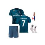 Real Madrid Ronaldo 2018 Turkuaz Deplasman Çocuk Futbol Forması 4'lü Set ÖZLTSMES98