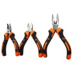 Real Mini Kargaburun Pense Yan Keski Set 3'lü 12 cm Ergonomik Tasarımlı Dayanıklı Aletler
