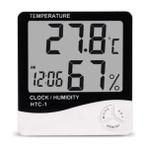 real özs htc-1 dijital saat -alarm - termometre- ısı ve nem ölçer - Yok