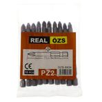 Real Ozs PZ2 X 75 Mm 10 Adet Yıldız Bits Uc Matkap Ucu