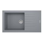 REAL P011 ASSOS 86 XL GRANİT EVYE GRİ 86x43.5 Cm Tezgah Üstü