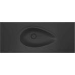 Real Stone Avocado Etajerli 90X50 Antrasit Granit Banyo Lavabosu