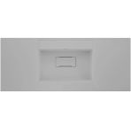 Real Stone Flatstone 60X50 Beyaz Etajerli Granit Banyo Lavabosu