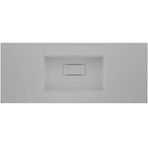 Real Stone Flatstone 70X50 Beyaz Etajerli Granit Banyo Lavabosu