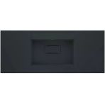 Real Stone Flatstone 70X50 Siyah Etajerli Granit Banyo Lavabosu