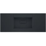 Real Stone Flatstone 80X50 Siyah Etajerli Granit Banyo Lavabosu