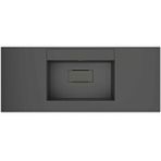 Real Stone Flatstone 90X50 Antrasit Etajerli Granit Banyo Lavabosu