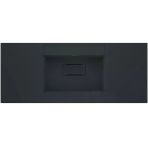 Real Stone Flatstone 90X50 Siyah Etajerli Granit Banyo Lavabosu
