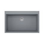 REAL STONE K003 DIDYMA 58 GRANİT EVİYE GRİ 76.5 x 50 Cm Tezgah Üstü