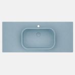 Real Stone Pure Etajerli 120X50 Buz Mavisi Granit Banyo Lavabosu