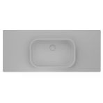 Real Stone Pure Etajerli 60X50 Beyaz Granit Banyo Lavabosu