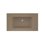 Real Stone Zenıth 80 Etajerli Cappuccino Granit Banyo Lavabosu 80X45
