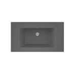 Real Stone Zenıth 80 Etajerli Gri Granit Banyo Lavabosu 80X45
