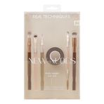 REAL TECHNIQUES Yeni Nudes Daily Swipe Göz Seti, Göz Farı, Liner, Brows, Makyaj Bant, Doğal veya Dumanlı Makyaj Görünümü için, sentetik parıltılar, zulüm içermeyen ve vegan, 7 parça set