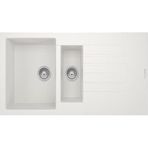 REAL TROYA 100 GRANİT EVİYE P005 BEYAZ Tezgah Üstü 100x50 Cm