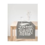 RealHomes 309 Home Sweet Home Dijital Baskılı Dekoratif Süet Runner