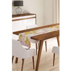 Realhomes 3918 Ebru Desenli Dijital Baskılı Modern Runner
