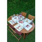 RealHomes 4+1 Çiçek & Şeker Tasarımlı Amerikan Servis & Runner Seti