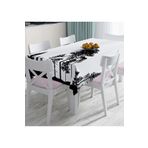 RealHomes Ağaç Tasarımlı Dijital Baskılı Masa Örtüsü, Masa-5232-90x90cm