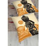 RealHomes Başında Vazo Taşıyan Etnik Afrika Desenli Modern Yer Minderi