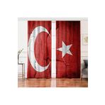 RealHomes Çift Kanat Özel Tasarım Dijtal Baskılı Modern Salon Fon Perdesi, Rh-PerdeCift-real396-280x260