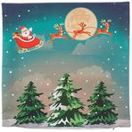 RealHomes DIK-3067 Kanaviçe Christmas Tasarımlı Dikdörtgen Kırlent Kılıfı