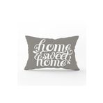 RealHomes DIK-309 Home Sweet Home Dijital Baskılı Dekoratif Dikdörtgen Kırlent Kılıfı
