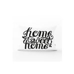 RealHomes DIK-606 Home Sweet Home Dijital Baskılı Dekoratif Dikdörtgen Kırlent Kılıfı