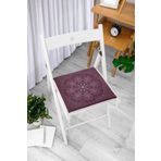 RealHomes Eski Lavanta Renkli Mandala Motifli Modern Fermuarlı Sandalye Minderi