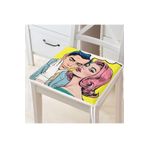 RealHomes Fashion Girl Dijital Baskılı Modern Fermuarlı Sandalye Minderi, RH-Frm723