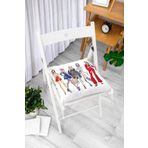 RealHomes Fashion Girl Dijital Baskılı Modern Pofidik Sandalye Minderi, Pofi-580