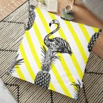 RealHomes Flamingo Temalı Dijital Baskılı 70x70 cm Yer Minderi