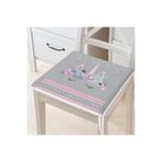 Realhomes Gri Zeminde Baby Shower Özel Tasarım Modern Fermuarlı Sandalye Minderi