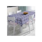 RealHomes Gri Zeminde Mandala Baskılı Modern Dijital Baskılı Masa Örtüsü, Masa-5118-140x140cm