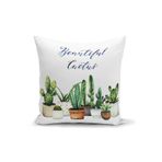 Realhomes K2033 Beatiful Cactus Baskılı Dijital Yastık Kırlent Kılıfı