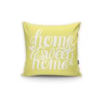 RealHomes K519 Home Sweet Home Dijital Baskılı Dekoratif Kırlent Kılıfı