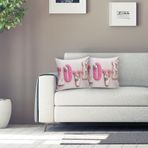 RealHomes K64 Aşk Temalı Dijital Baskılı Dekoratif Yastık Kırlent Kılıfı