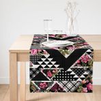 Realhomes Karma Çiçek Geometrik Desenler Modern Süet Runner