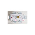 RealHomes Kırmızı Geyikler Ve Ağaçlar Yılbaşı Konseptli Dijital Baskılı Leke Tutmaz Masa Örtüsü-120x140 Cm, Masa3075-120x140