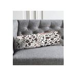 RealHomes Leopar Dijital Baskılı Ikat Desenli Modern Iç Dolgulu Fermuarlı Süet Berjer Silindir Yastık Kırlent