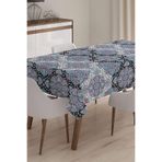 Realhomes Masa12 Modern Damask Desenli Dijital Baskılı 3D 140x180 cm Masa Örtüsü